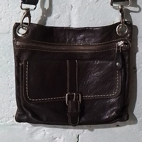 Roots Chocolate Brown Leather Bag - Picture 2 of 5